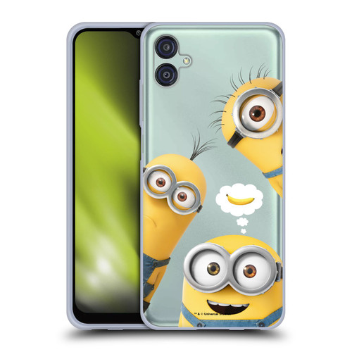 Despicable Me Funny Minions Banana Soft Gel Case for Samsung Galaxy M04 5G / A04e