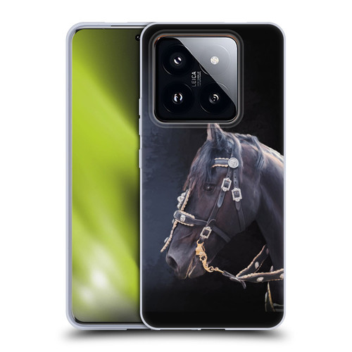 Simone Gatterwe Pegasus And Unicorns Friesian Horse Soft Gel Case for Xiaomi 14 Pro