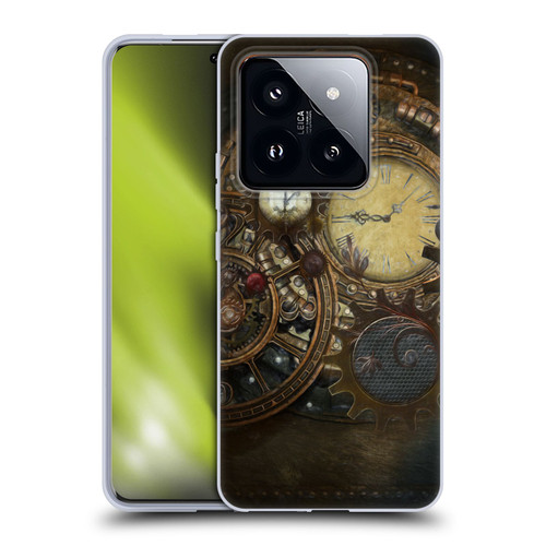 Simone Gatterwe Steampunk Clocks Soft Gel Case for Xiaomi 14 Pro