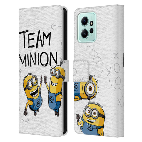 Despicable Me Minion Graphics Team High Five Leather Book Wallet Case Cover For Xiaomi Redmi 12