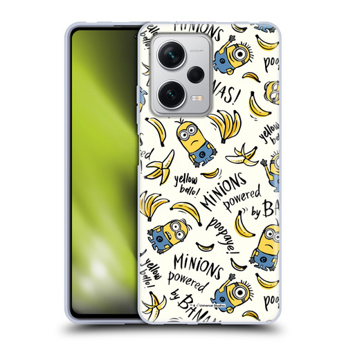 Despicable Me Minion Graphics Banana Doodle Pattern Soft Gel Case for Xiaomi Redmi Note 12 Pro+ 5G