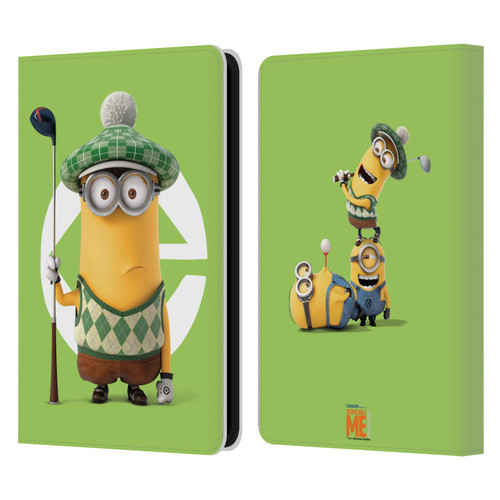 Despicable Me Minions Kevin Golfer Costume Leather Book Wallet Case Cover For Amazon Kindle 11th Gen 6in 2022