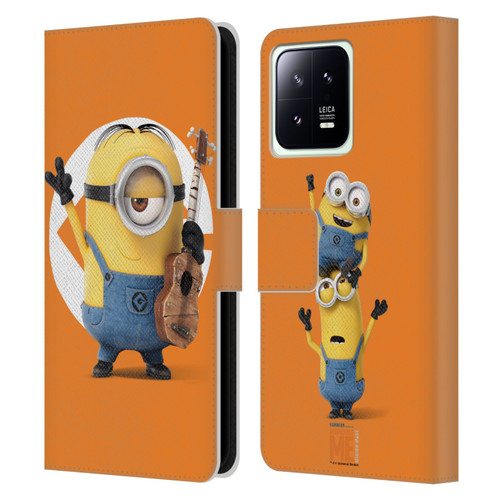 Despicable Me Minions Stuart Leather Book Wallet Case Cover For Xiaomi 13 5G