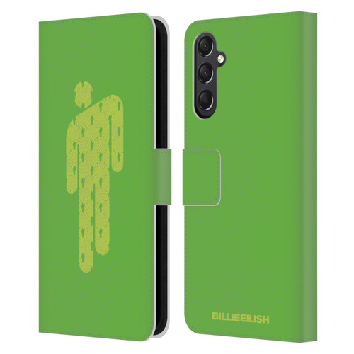 Billie Eilish Key Art Blohsh Green Leather Book Wallet Case Cover For Samsung Galaxy A24 4G / M34 5G