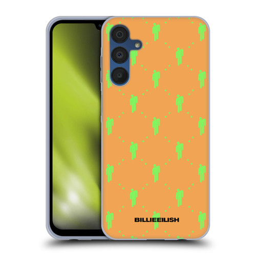 Billie Eilish Key Art Blohsh Pattern Soft Gel Case for Samsung Galaxy A15