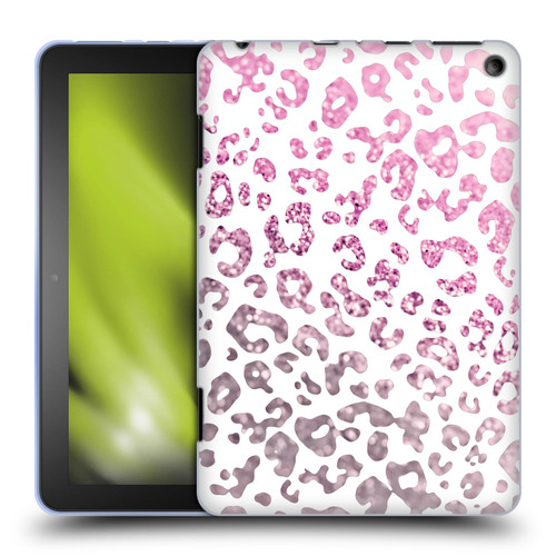 Monika Strigel Animal Print Glitter Pink Soft Gel Case for Amazon Fire HD 8/Fire HD 8 Plus 2020