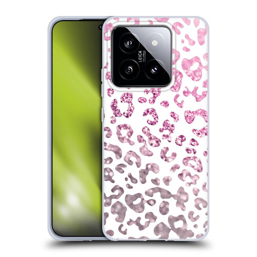 Monika Strigel Animal Print Glitter Pink Soft Gel Case for Xiaomi 14