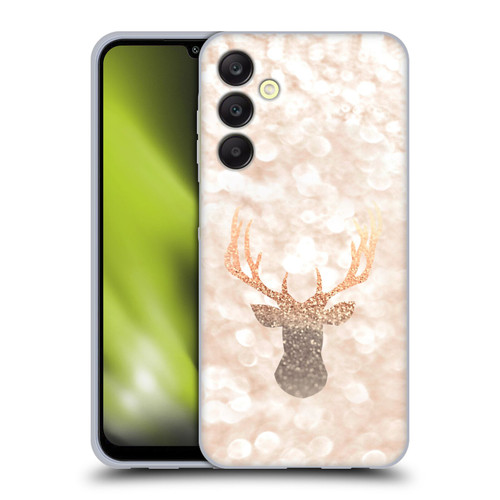 Monika Strigel Champagne Gold Deer Soft Gel Case for Samsung Galaxy A25 5G