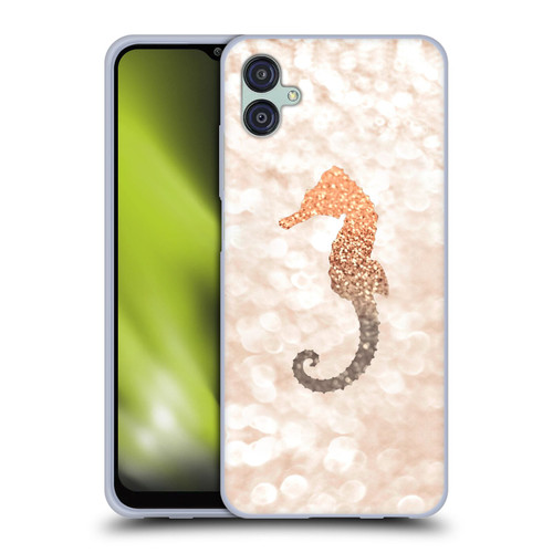 Monika Strigel Champagne Gold Seahorse Soft Gel Case for Samsung Galaxy M04 5G / A04e