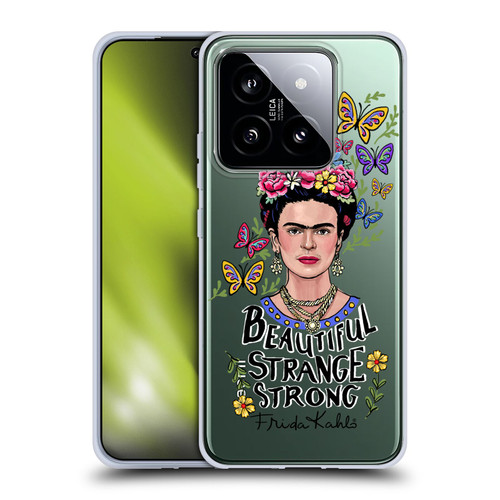 Frida Kahlo Art & Quotes Beautiful Woman Soft Gel Case for Xiaomi 14
