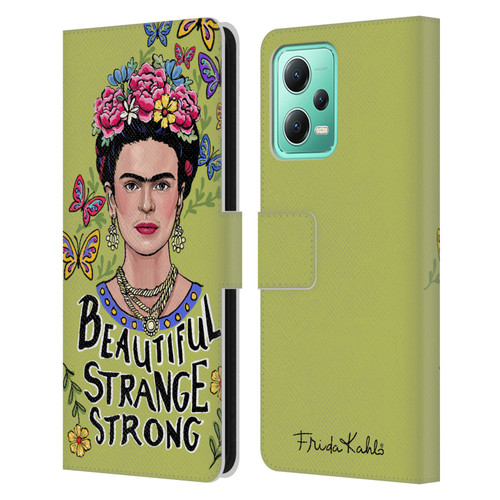 Frida Kahlo Art & Quotes Beautiful Woman Leather Book Wallet Case Cover For Xiaomi Redmi Note 12 5G