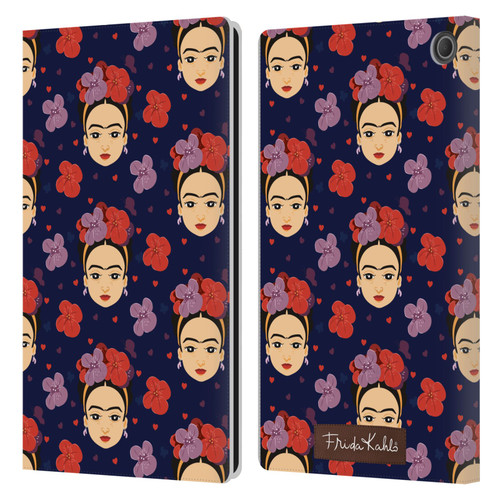 Frida Kahlo Doll Pattern 1 Leather Book Wallet Case Cover For Amazon Fire Max 11 2023