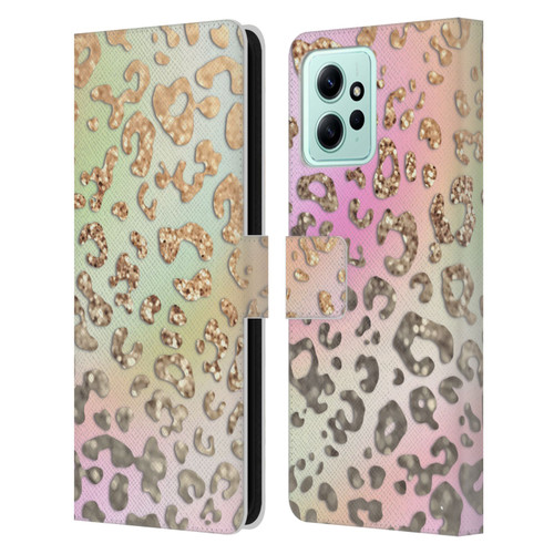 Monika Strigel Dreamland Gold Leopard Leather Book Wallet Case Cover For Xiaomi Redmi 12