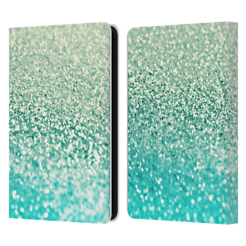 Monika Strigel Glitter Collection Mint Leather Book Wallet Case Cover For Amazon Kindle 11th Gen 6in 2022