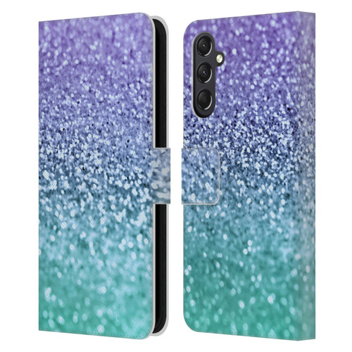 Monika Strigel Glitter Collection Lavender Leather Book Wallet Case Cover For Samsung Galaxy A24 4G / M34 5G