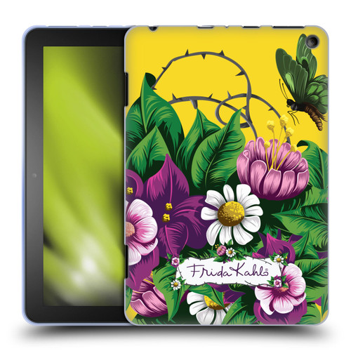 Frida Kahlo Purple Florals Butterfly Soft Gel Case for Amazon Fire HD 8/Fire HD 8 Plus 2020