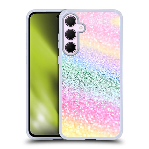 Monika Strigel Glitter Collection Unircorn Rainbow Soft Gel Case for Samsung Galaxy A35 5G