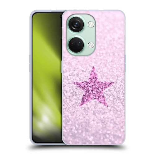 Monika Strigel Glitter Star Pastel Pink Soft Gel Case for OnePlus Nord 3 5G