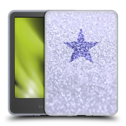 Monika Strigel Glitter Star Pastel Lilac Soft Gel Case for Amazon Kindle 11th Gen 6in 2022