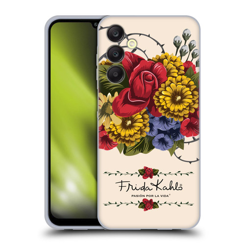 Frida Kahlo Red Florals Vine Soft Gel Case for Samsung Galaxy A25 5G