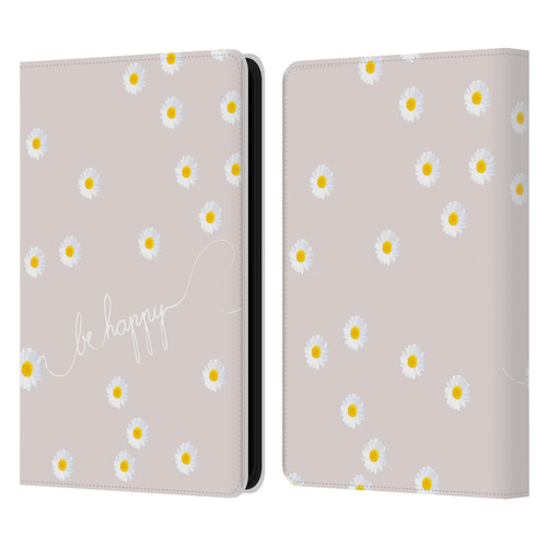 Monika Strigel Happy Daisy Nude Leather Book Wallet Case Cover For Amazon Kindle 11th Gen 6in 2022