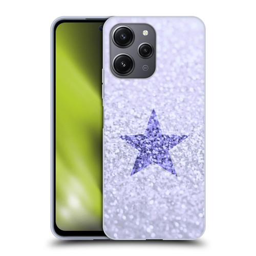 Monika Strigel Glitter Star Pastel Lilac Soft Gel Case for Xiaomi Redmi 12