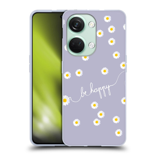 Monika Strigel Happy Daisy Lavender Soft Gel Case for OnePlus Nord 3 5G