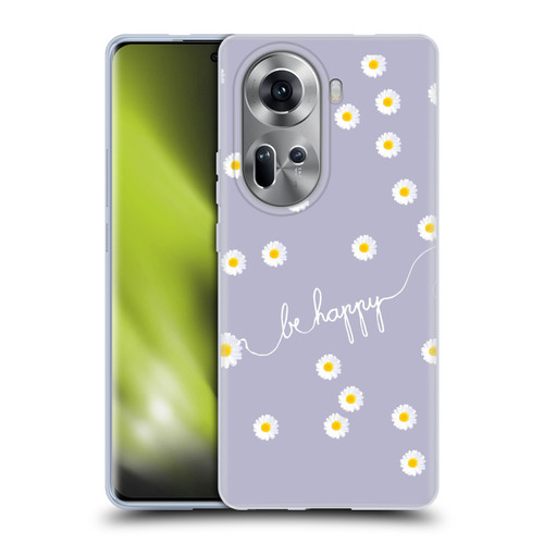 Monika Strigel Happy Daisy Lavender Soft Gel Case for OPPO Reno11