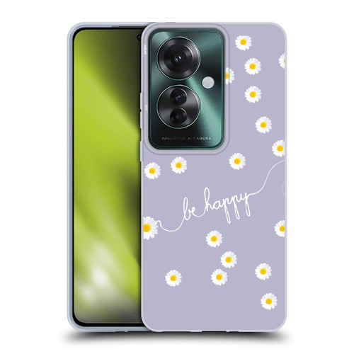 Monika Strigel Happy Daisy Lavender Soft Gel Case for OPPO Reno11 F 5G / F25 Pro 5G