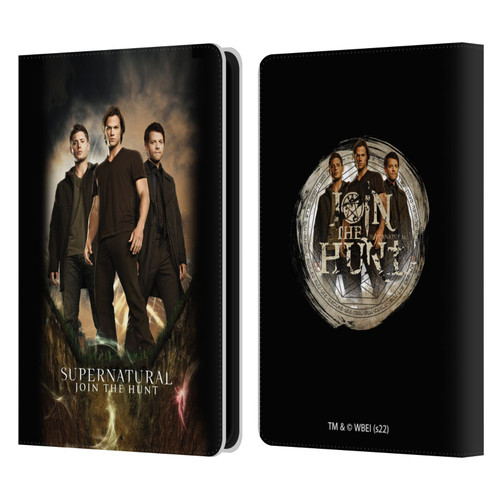 Supernatural Key Art Sam, Dean & Castiel 2 Leather Book Wallet Case Cover For Amazon Kindle Paperwhite 5 (2021)
