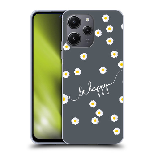 Monika Strigel Happy Daisy Grey Soft Gel Case for Xiaomi Redmi 12