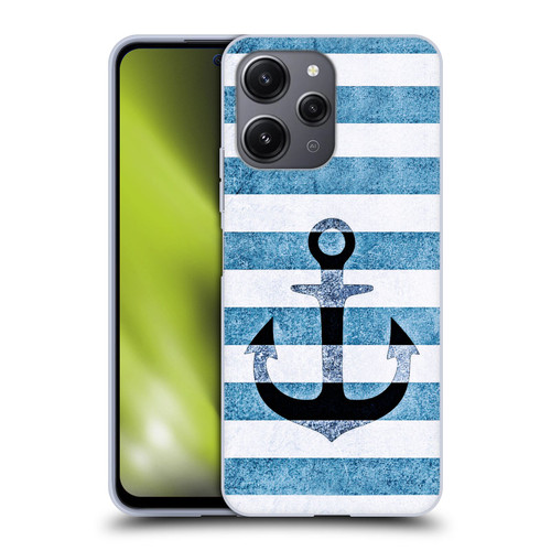 Monika Strigel Vintage Anchors Indigo Soft Gel Case for Xiaomi Redmi 12