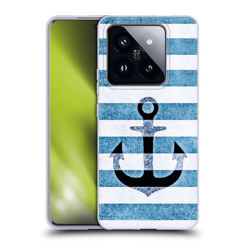 Monika Strigel Vintage Anchors Indigo Soft Gel Case for Xiaomi 14 Pro