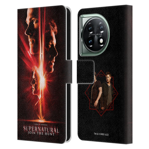 Supernatural Key Art Sam, Dean & Castiel Leather Book Wallet Case Cover For OnePlus 11 5G