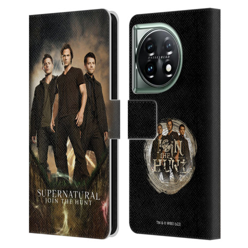Supernatural Key Art Sam, Dean & Castiel 2 Leather Book Wallet Case Cover For OnePlus 11 5G