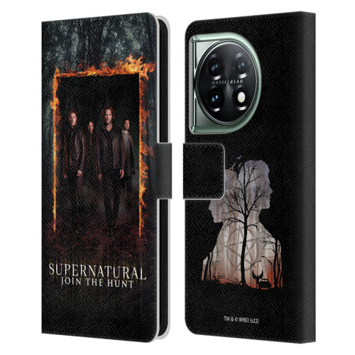 Supernatural Key Art Sam, Dean, Castiel & Crowley Leather Book Wallet Case Cover For OnePlus 11 5G