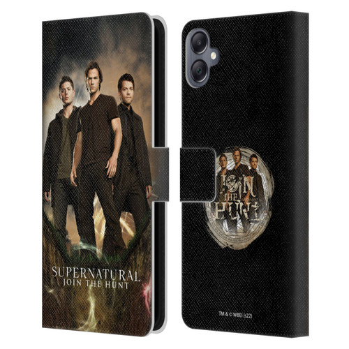 Supernatural Key Art Sam, Dean & Castiel 2 Leather Book Wallet Case Cover For Samsung Galaxy A05