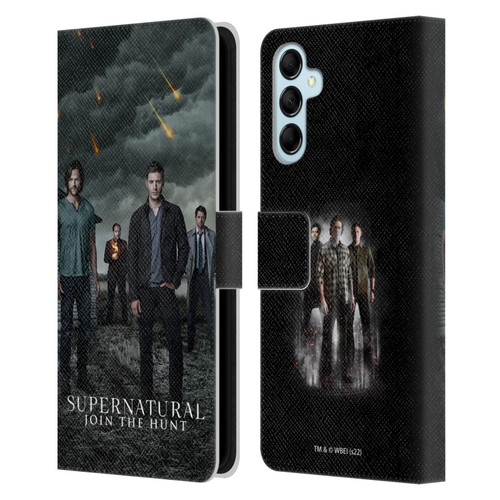 Supernatural Key Art Season 12 Group Leather Book Wallet Case Cover For Samsung Galaxy M14 5G