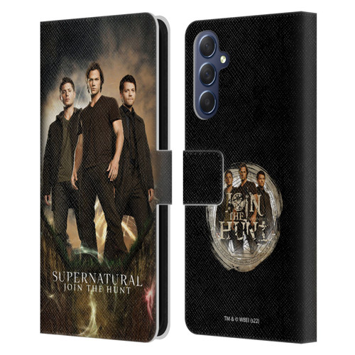 Supernatural Key Art Sam, Dean & Castiel 2 Leather Book Wallet Case Cover For Samsung Galaxy M54 5G