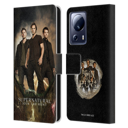 Supernatural Key Art Sam, Dean & Castiel 2 Leather Book Wallet Case Cover For Xiaomi 13 Lite 5G