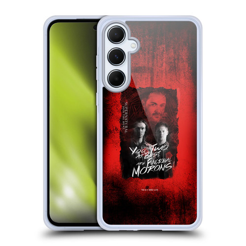 Supernatural Graphic Castiel Soft Gel Case for Samsung Galaxy A55 5G