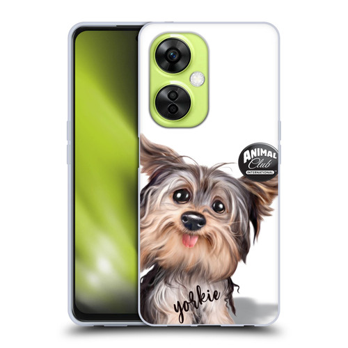 Animal Club International Faces Yorkie Soft Gel Case for OnePlus Nord CE 3 Lite 5G