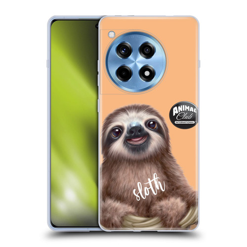 Animal Club International Faces Sloth Soft Gel Case for OnePlus 12R
