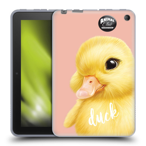 Animal Club International Faces Duck Soft Gel Case for Amazon Fire 7 2022