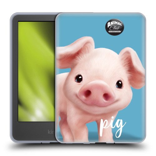 Animal Club International Faces Pig Soft Gel Case for Amazon Kindle 11th Gen 6in 2022