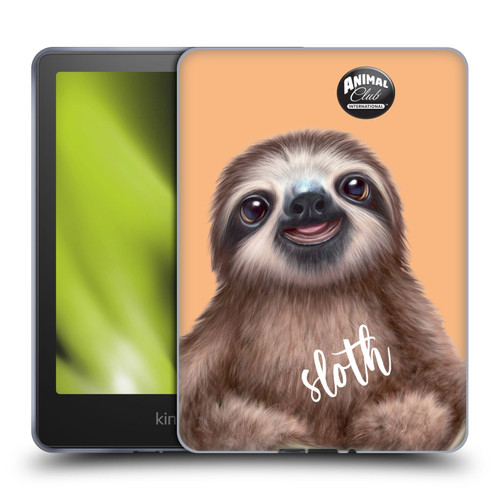 Animal Club International Faces Sloth Soft Gel Case for Amazon Kindle Paperwhite 5 (2021)