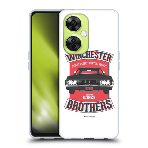 Supernatural Vectors Winchester Brothers 2 Soft Gel Case for OnePlus Nord CE 3 Lite 5G