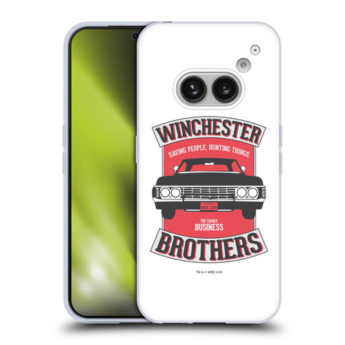 Supernatural Vectors Winchester Brothers 2 Soft Gel Case for Nothing Phone (2a)