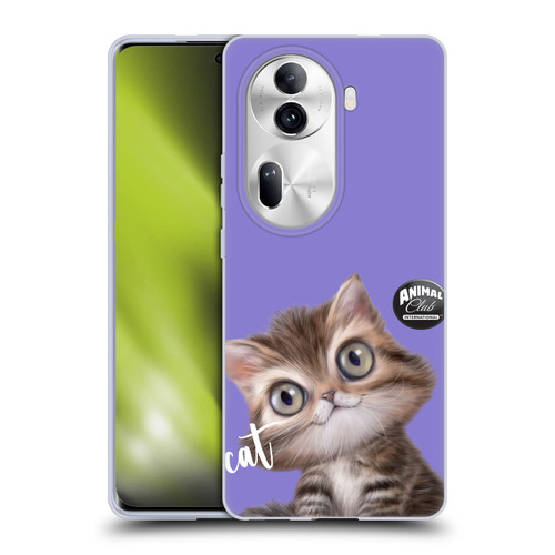 Animal Club International Faces Persian Cat Soft Gel Case for OPPO Reno11 Pro