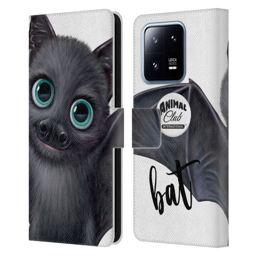 Animal Club International Faces Bat Leather Book Wallet Case Cover For Xiaomi 13 Pro 5G